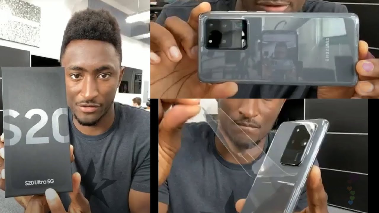 MKBHD Galaxy S20 Ultra Unboxing Instagram Live