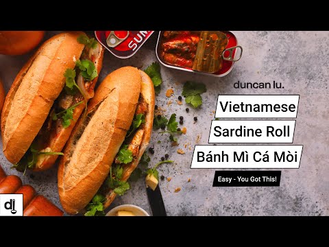 How to make Vietnamese Sardine Rolls l Homemade Vietnamese Banh Mi l Duncan Lu