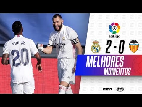 Gols e lances de Real Madrid x Valencia