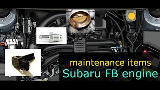 Additional Maintenance Items for Subaru FB engines