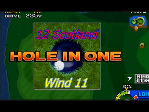 Neo Turf Masters - The best Hole In One Ever - Wind 11 - At 12 Scotland