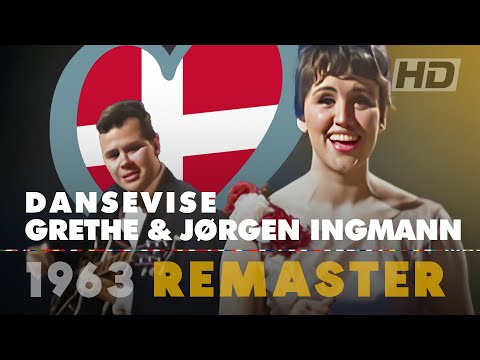 DANSEVISE – GRETHE & JØRGEN INGMANN | Denmark 🇩🇰 | Eurovision Song Contest 1963 [HD Remaster]