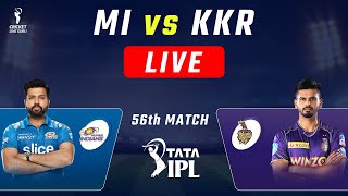 MI vs KKR LIVE 56 Match | MI vsKKR Live Streaming today | IPL 2022 Live Score | Hindi Commentary