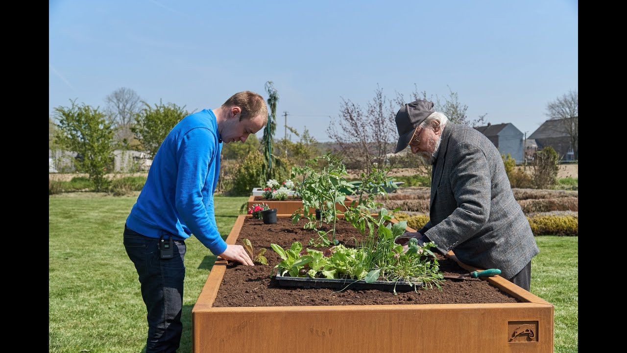 Bac potager, bac de culture corten.