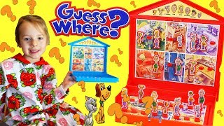 Special Guess Who Board Game Called Guess Where For Family Game Night
