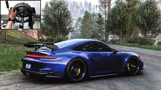 Porsche 911 GT3 | Forza Horizon 5 | Steering Wheel Gameplay
