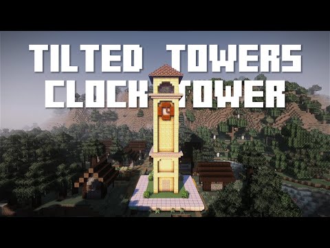 Insane Minecraft Tilted Towers Clock Tower Build Tutorial!