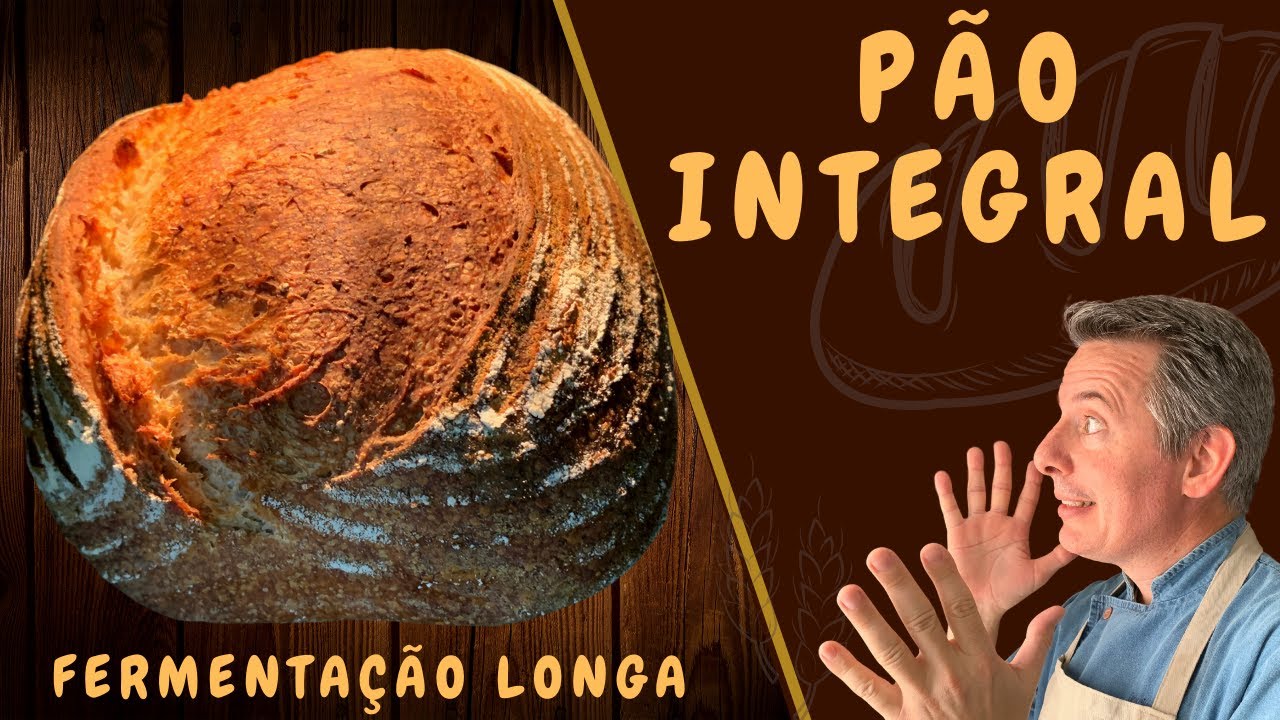 Pão Integral com Fermento Natural !!! Receita Base !!! Fermentação Longa !!!