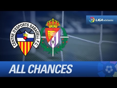 Todas las ocasiones de CE Sabadell (0-0) Real Valladolid