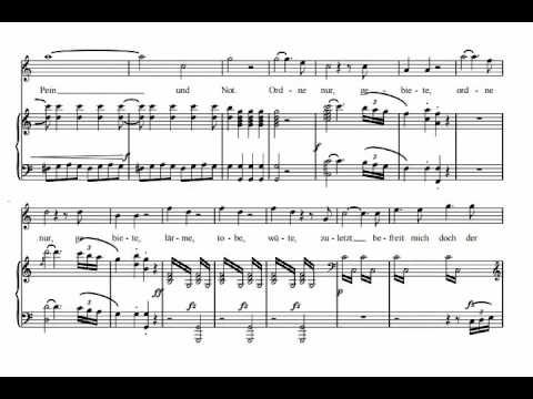 Martern aller Arten (W.A.Mozart - Die Entführung aus dem Serail) Score Animation