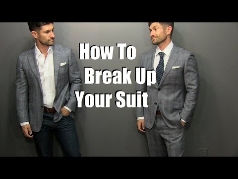 How to wear a suit jacket