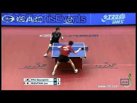 Jun Mizutani Vs Ryu Seung Min : 1/4 Final [Japan Open 2012]