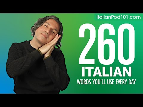 260 Italian Words You'll Use Every Day - Basic Vocabulary #66