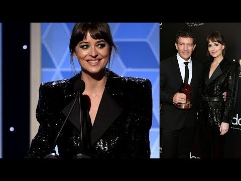 Dakota Johnson Honors Former Step Dad Antonio Banderas At 2019 Hollywood Film Awards
