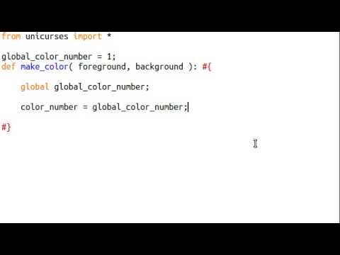 Learn Python curses 13 Organize Colors - Mind Luster