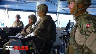 Brutal Attack : Danish Navy intercept IRANIAN Warships on Baltic Sea