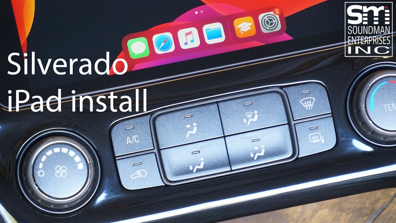 This 2018 Silverado Custom iPad Dash Mod Makes Regular CarPlay Look ...