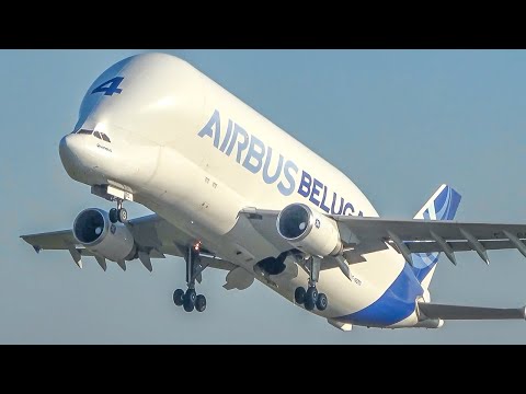 80 MINUTES PURE AVIATION - Airplane Highlights - Airbus A380, A310, Beluga, Boeing 747 ... (4K)