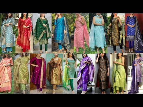 Banarsi suit designs|silk kurti designs| brocade suit designs|long kurti designs| #banarsisuit #suit