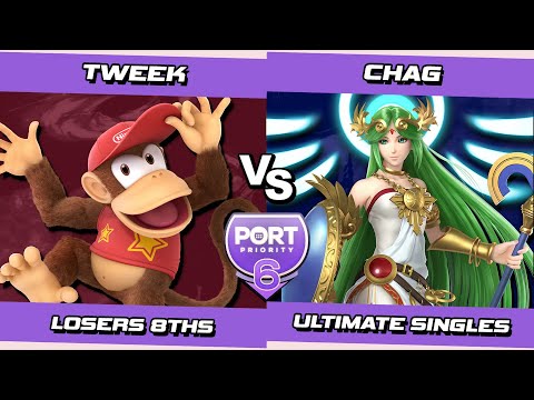 Port 6 Losers 8ths - Tweek (Diddy Kong) Vs. Chag (Palutena) SSBU Ultimate Tournament