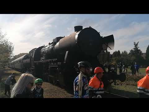 Pociąg Retro z Tarnowa do Żabna, przejazd dawny peron Tarnów - Klikowa