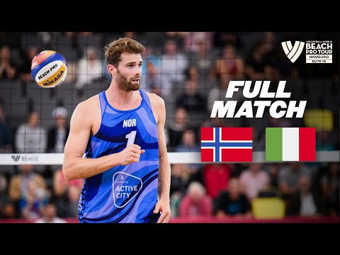 Mol, A./Sørum 🇳🇴 vs. Cottafava/Nicolai 🇮🇹 - Semifinals | Hamburg Beach Pro Tour 2024 - Full Match