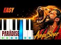 The Paradise Aaya Sher Easy Piano Tutorial Anirudh Nani