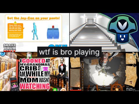 Vinny - wtf is bro playing (weird game collection)