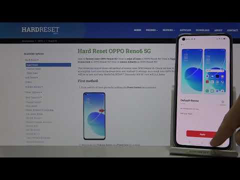 Change of themes on OPPO Reno6 5G | Process of setting themes on OPPO Reno6 5G