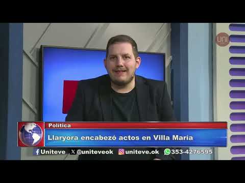 Llaryora encabezó actos en Villa María