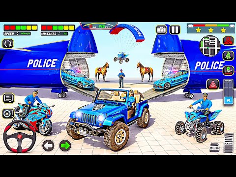 Police ATV Car Transport Truck - Rescue Land Cruiser Driving Simulator | Android Gameplay