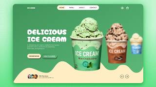 Tasty Responsive Ice Cream Landing Page Using HTML CSS JavaScript | Mobile First