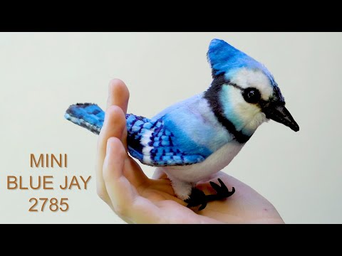Mini Jay, Blue Finger Puppet