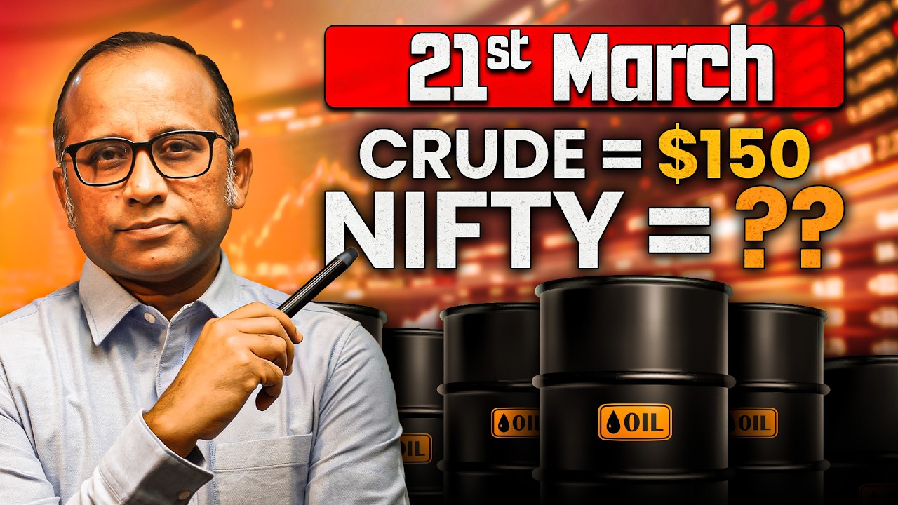 Nifty 23,600 Done, 22,000 कब आएगा? Crude $150, Impact on Markets #bulltrack #nifty