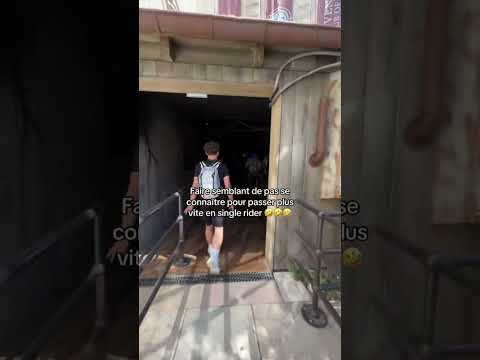 Faire semblant de pas se connaître pour passer plus vite en single rider