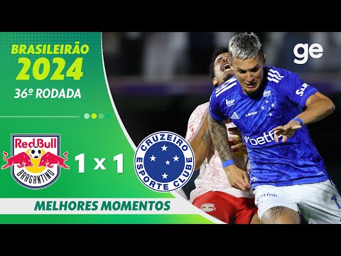 Gols e lances de Red Bull Bragantino x Cruzeiro
