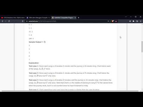 Codechef Problem Contest Code Cook142d Problem Code Songs Coding Programming Python