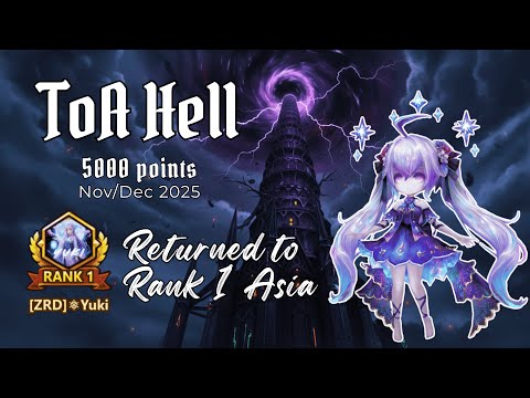 ToA Hell 5000 Points | Nov-Dec 2025 |  Rank 1 Asia | Summoners War