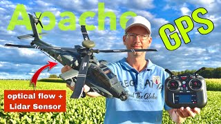 YuXiang RC F11-S Apache RC Einsteiger GPS Helikopter | Optik & Lidar Sensor | easy to fly | Deutsch