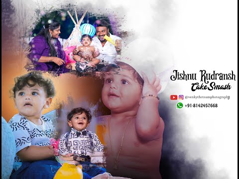 Jishnu Rudransh Cake Smash ll 4k video ll #birthdaycake ll @SR_Photographyy