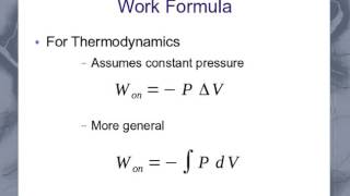 Work in Thermodynamics