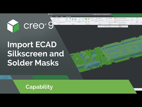 Import ECAD Silkscreen and Solder Masks | Creo 9