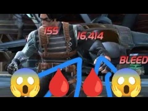 Rank 5 6 Star Nick Fury with BPCW Bleed Synergies vs The Battered MCoC Punching Bag