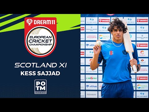 POTM: K.Sajjad - Group C, Match 16 - MAL vs SCO-XI | Highlights | Dream11 ECC, 2022 | ECC22.064