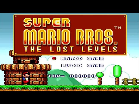 Super Mario Bros. :The Lost Levels - Full Game Walkthrough (SNES)