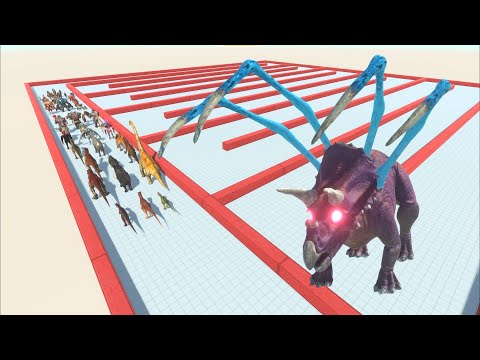 ESCAPE FROM ALIEN TRICERATOPS - Animal Revolt Battle Simulator