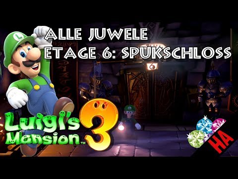 ALL JEWEL LOCATION - FLOOR 6 - HAUNTED CASTLE 👻 LUIGI'S MANSION 3