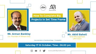 Big Projects can be completed with smiles says Arman Bankley, Goa.