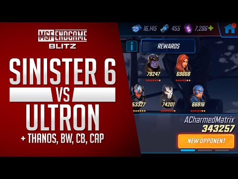 Sinister 6 Dominates Ultron - Marvel Strike Force