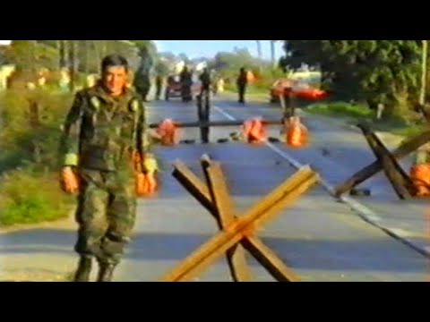 1991.09.00. - 144. br HV Sesvete (Zagreb) - Blokada ceste u Sesvetskom Kraljevcu
